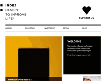 Tablet Screenshot of designtoimprovelife.dk